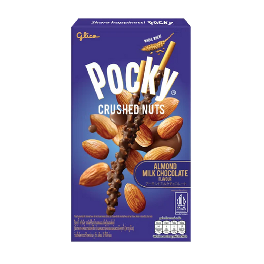 Pocky Crushed Nuts Almond Milk Chocolate Flavour (38g): Thailand