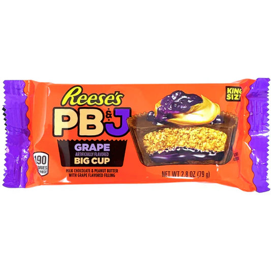 Reese's Big Cup PB&J Grape, Milk Chocolate & Peanut Butter (79g)