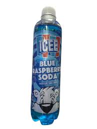 Ice Blue Raspberry Soda (500ml): USA