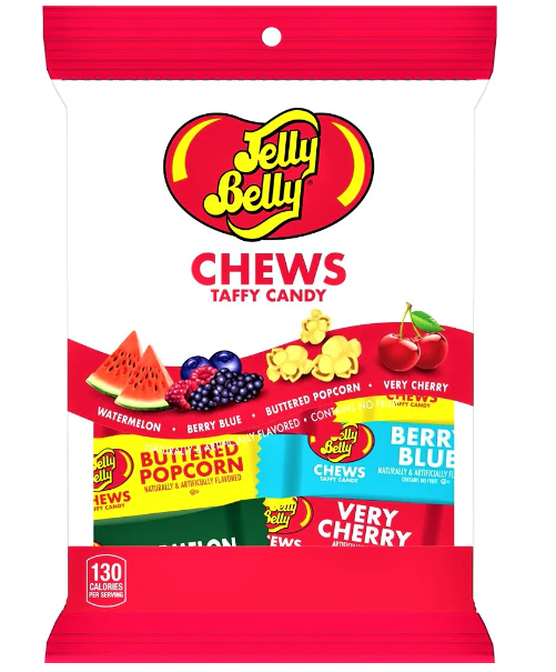 Jelly Belly Chews Taffy Candy (198g)