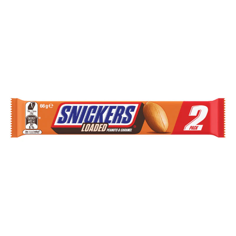 Snickers Loaded Peanuts & Caramel (66g): UK