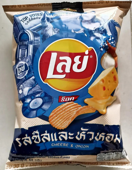 Lays Rock Potato Chips Cheese & Onion Flavor (66g): Thailand