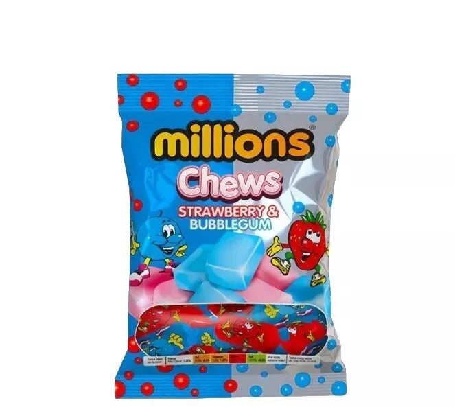 Millions Chews Strawberry & Bubblegum (120g): UK