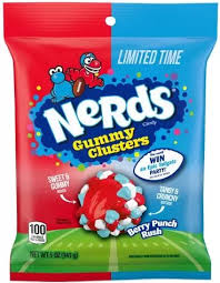 Nerds Gummy Clusters Berry Punch Rush (141g): USA