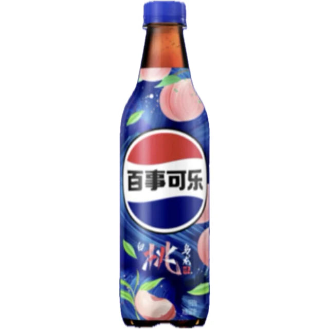 Pepsi White Peach Oolong Tea (500mL): China