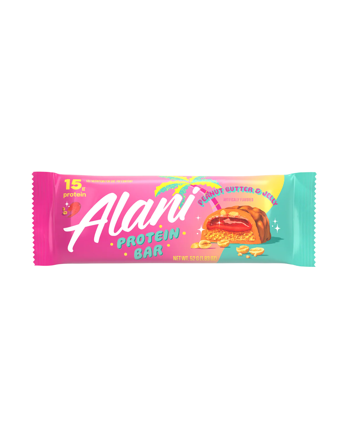 Alani Peanut Butter & Jelly Protein Bar (48g): USA