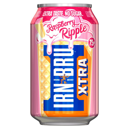 Irn Bru Xtra Raspberry Ripple (330mL): UK