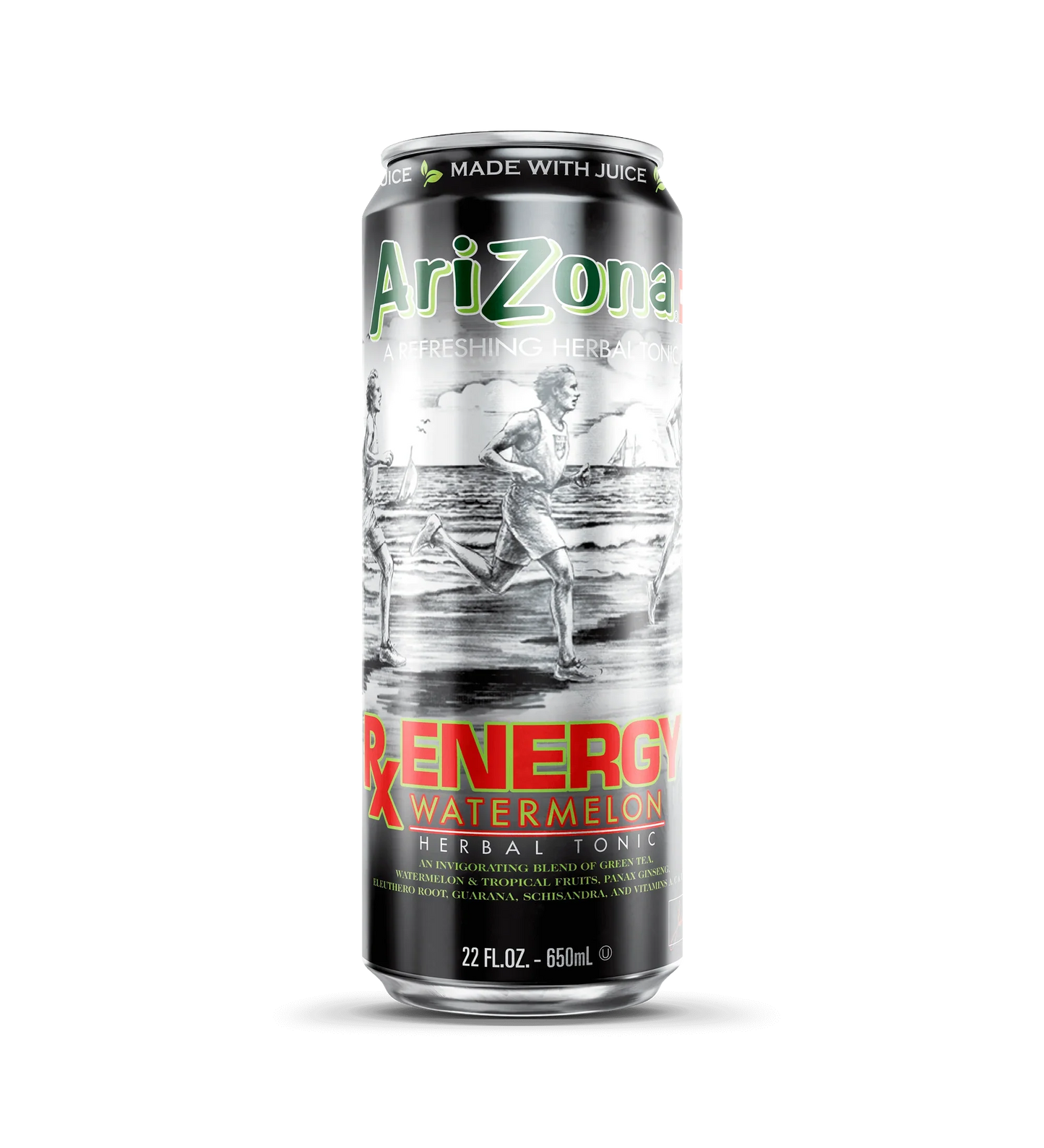 Arizona RX Energy Watermelon Herbal Tonic (650ml): USA