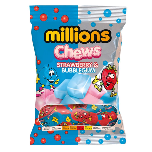 Millions Chews Strawberry & Bubblegum (120g): UK