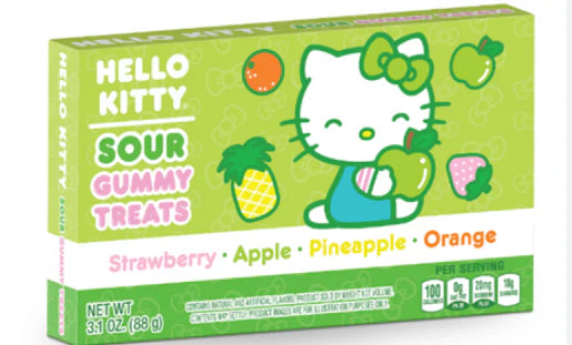 Hello Kitty Sour Gummy Treats (88g): USA