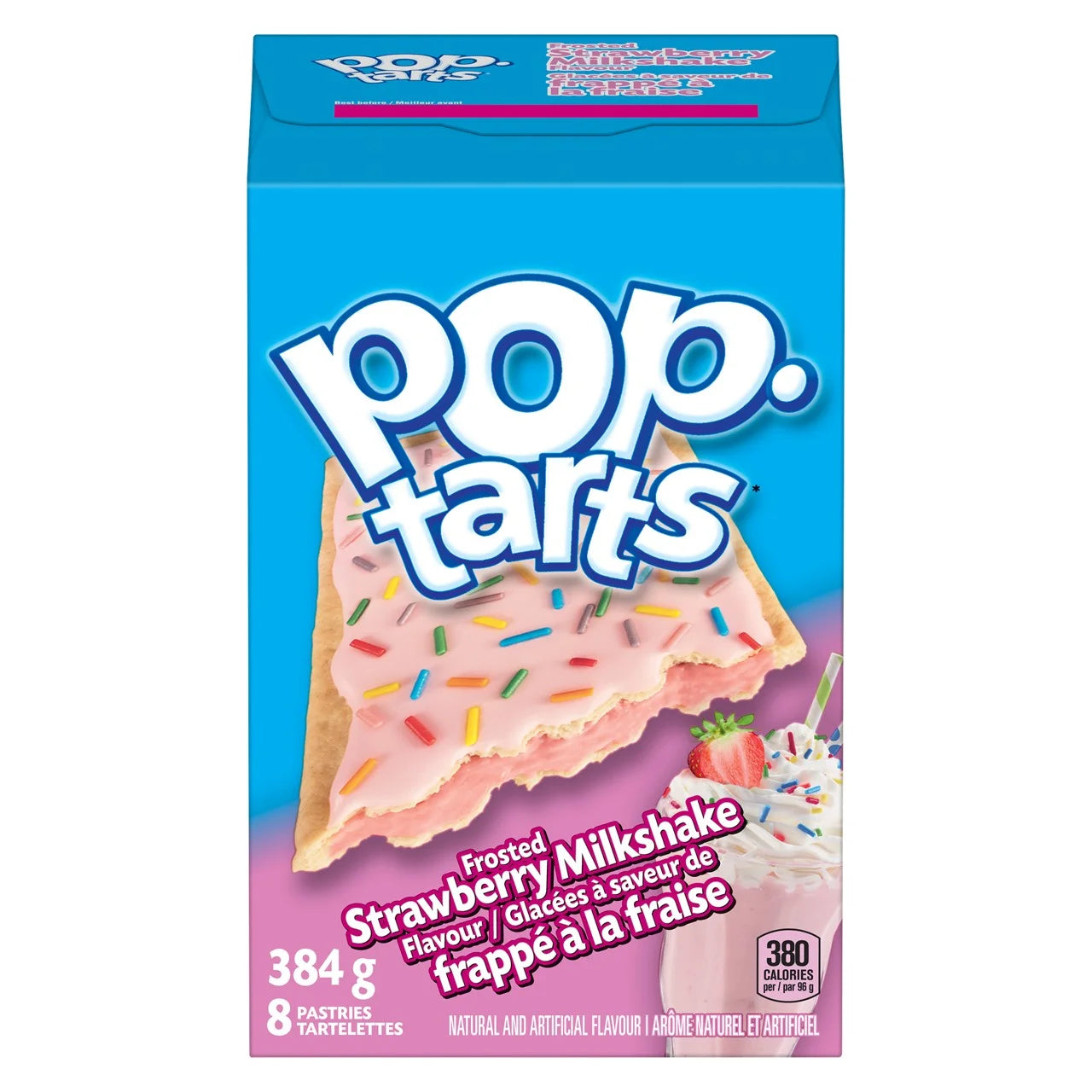 Pop Tarts Frosted Strawberry Milkshake (384g): USA