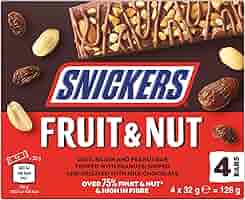Snickers Fruit & Nut (128g): UK