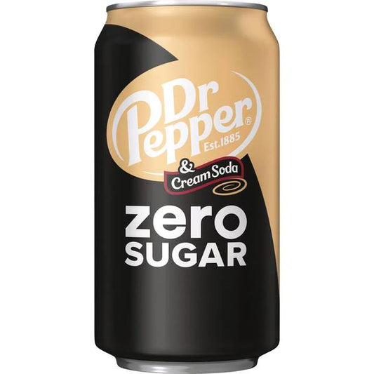 Dr Pepper Cream Soda Zero Sugar (355 mL)