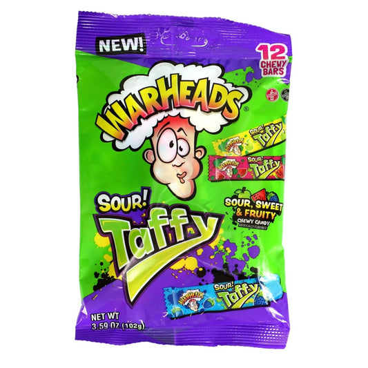 Warheads Sour Taffy Sour Sweet and Chewy (102g)