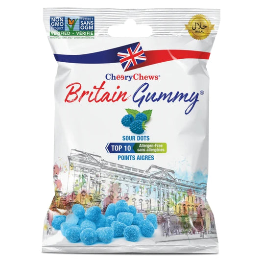 Cheery Chews Britain Gummy Sour Dots (150g)