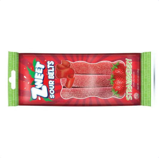Zweet Sour Belts Strawberry (128g): USA
