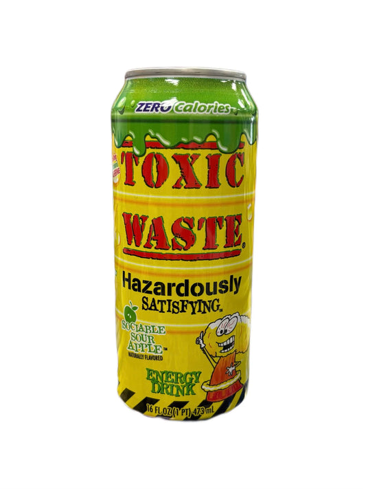 Toxic Waste Sociable Sour Apple Energy Drink (473mL)