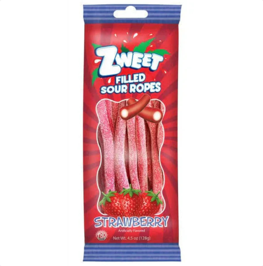 Zweet Filled Sour Ropes (128g)