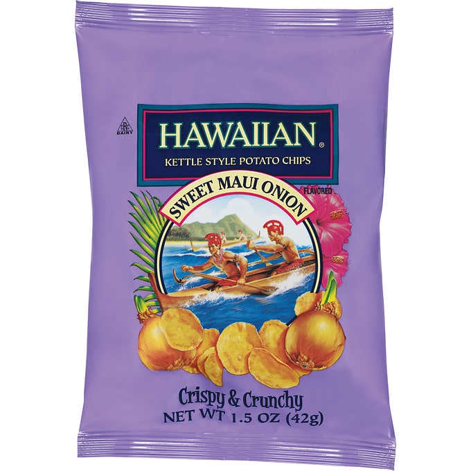 Hawaiian Kettle Style Potato Chips Sweet Maui Onion (212g)