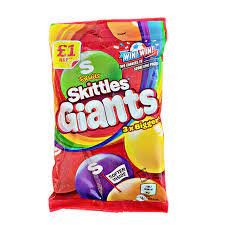 Skittles Giants Fruits (126g): UK