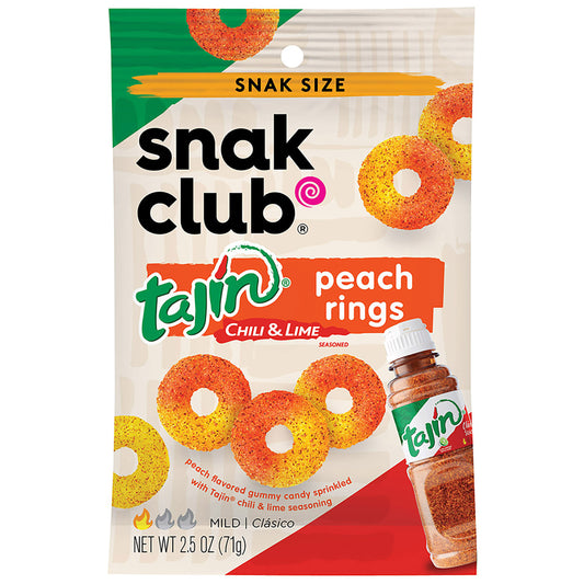 Snak Club Tajin Peach Rings - 142 g