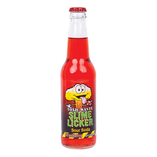 Toxic Waste Slime Licker Strawberry (Glass Bottle) - 355 ML