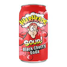 Warheads Sour Black Cherry Soda - 355 ML