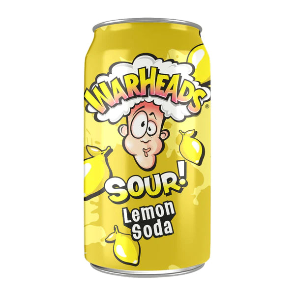 Warheads Sour Lemon Soda - 355 ML